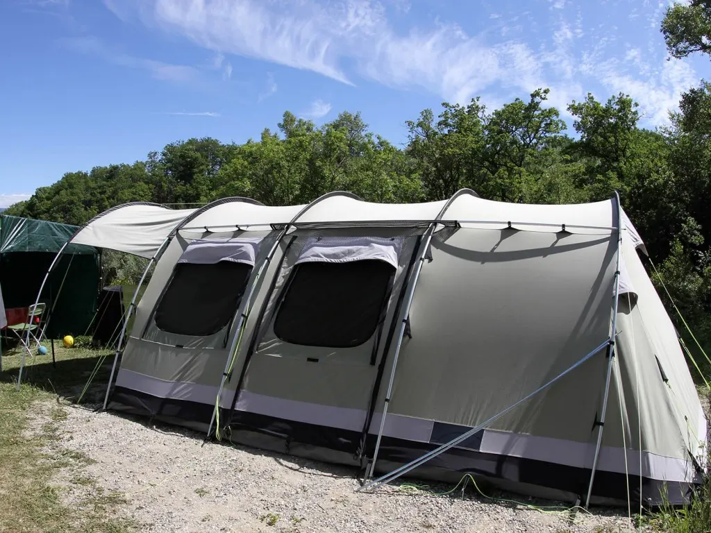 emplacement tente camping drome 